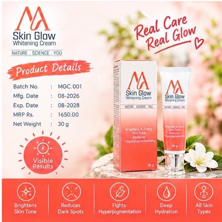 MA Skin Glow Whitening Cream – Brightening & Hyperpigmentation Care – 30g - Image 2